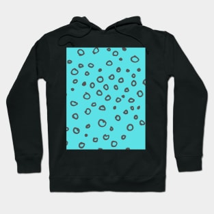 Abstract boho grey bubble pattern Hoodie